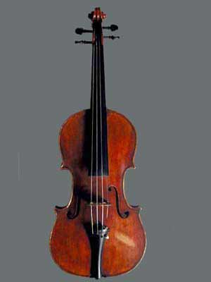 01foto frontale del violino intero